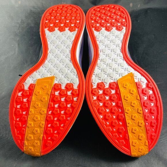 New Nike Pegasus 35 Turbo Racing Stripe Indigo Navy Marigold Orange Womens 8 MED - Picture 7 of 13